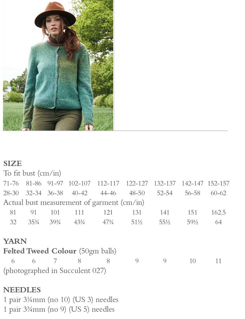 Abbey Cardigan in Rowan Felted Tweed Colour - Digital Version - Image 2