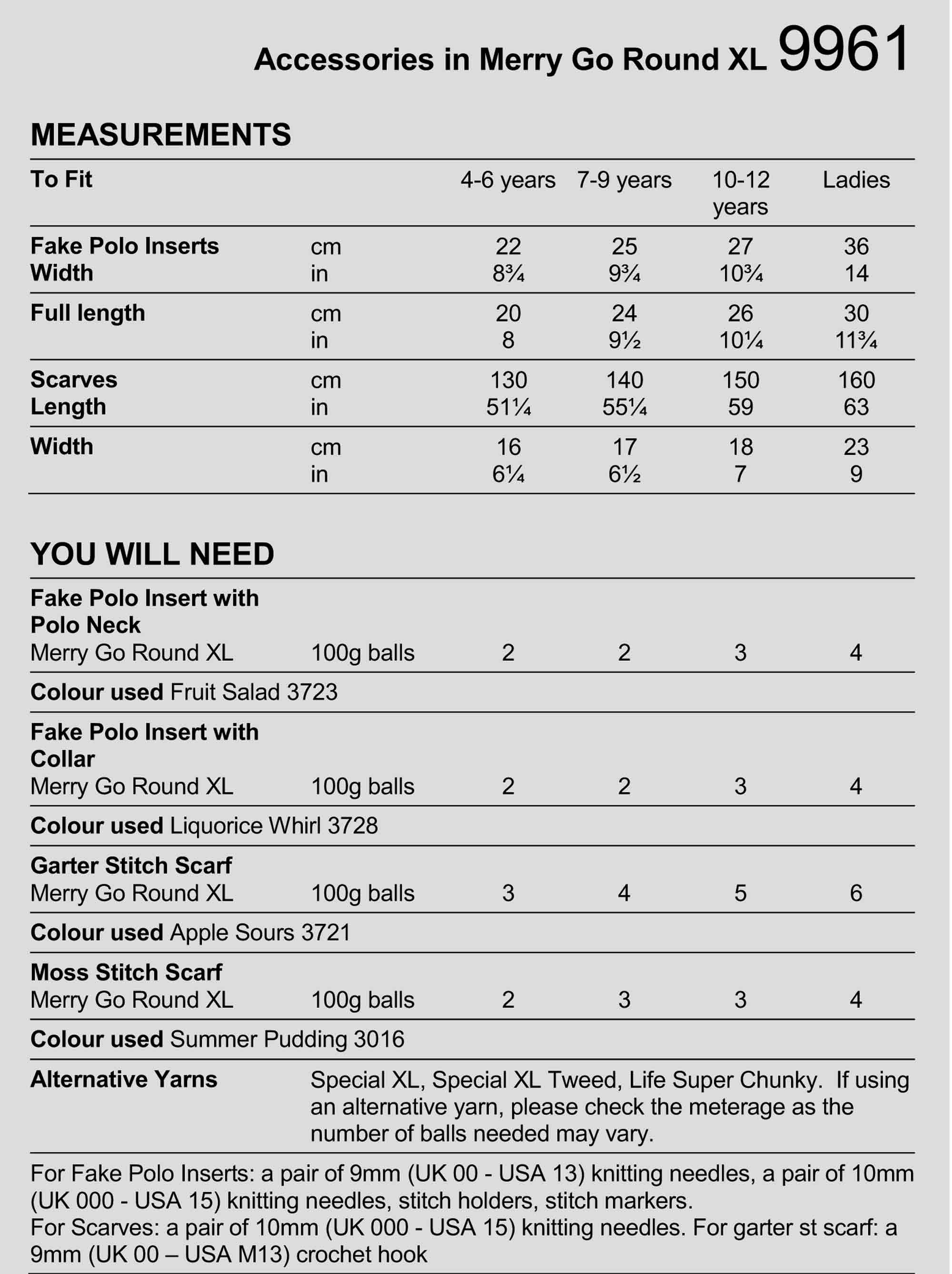 Accessories in Stylecraft Merry Go Round XL - Digital Version 9961 - Image 2