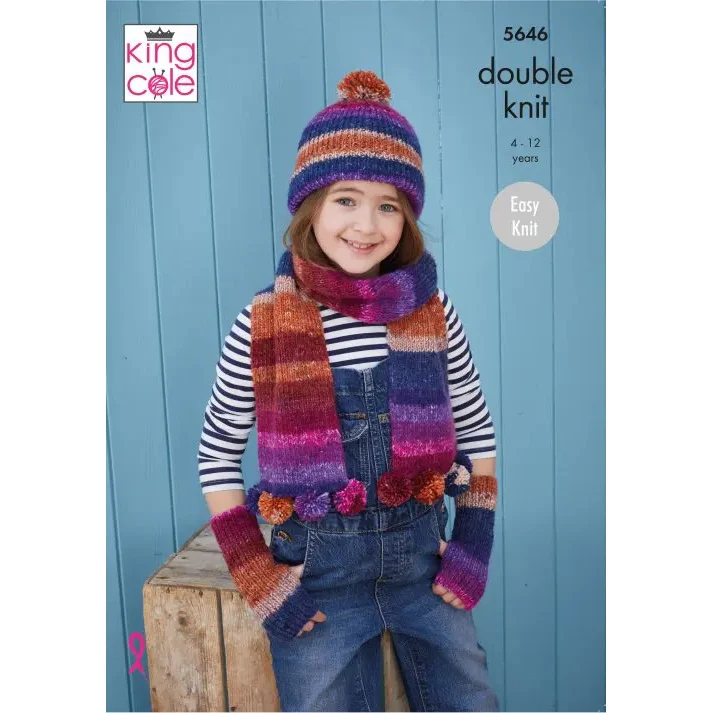 Accessories Knitted in King Cole Bramble DK - Digital Version 5646