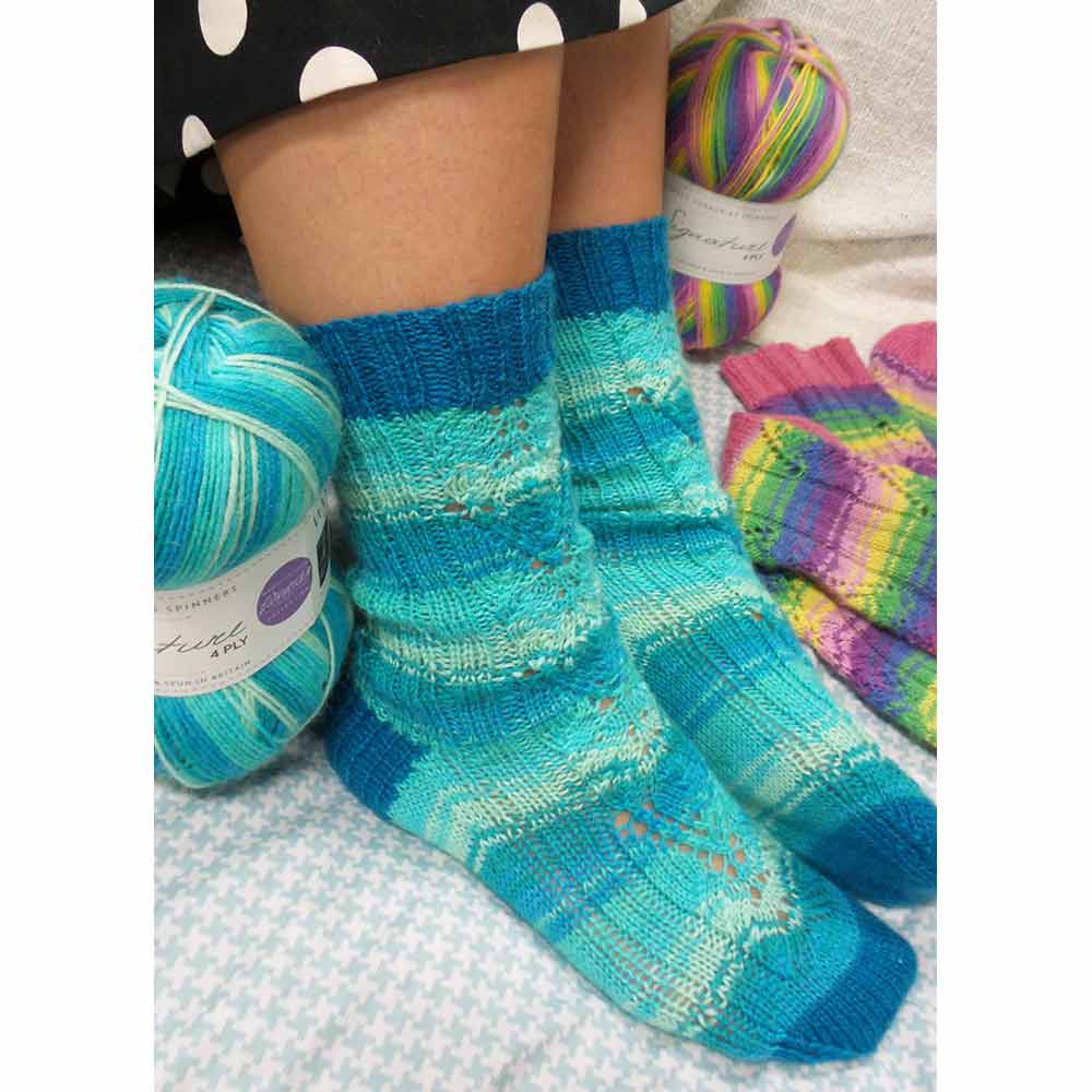 Adeline Socks in WYS Signature 4ply by Winwick Mum - Digital Version - Image 5