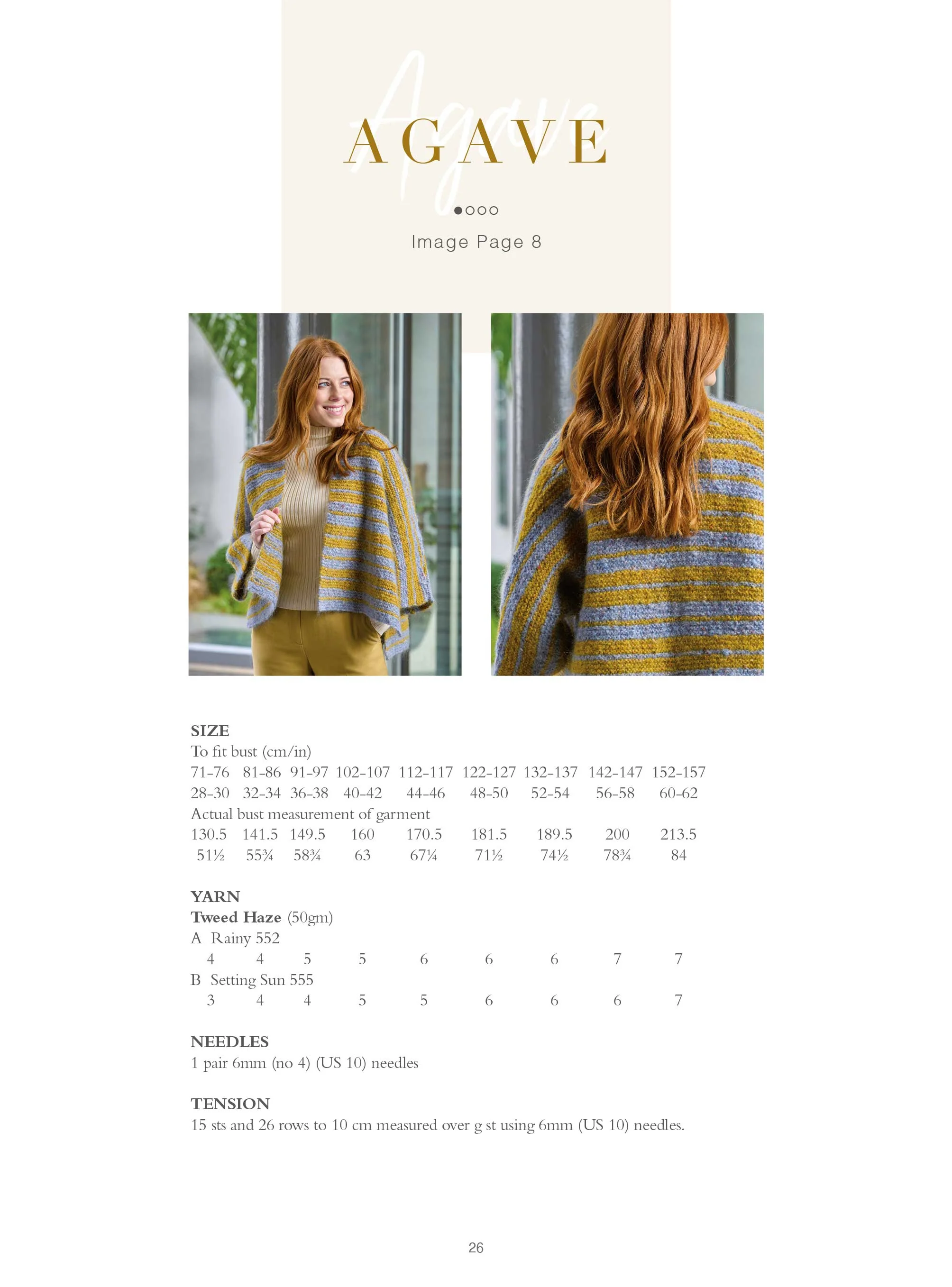 Agave Shawl in Rowan Tweed Haze - Digital Version ZB325-00001 - Image 2