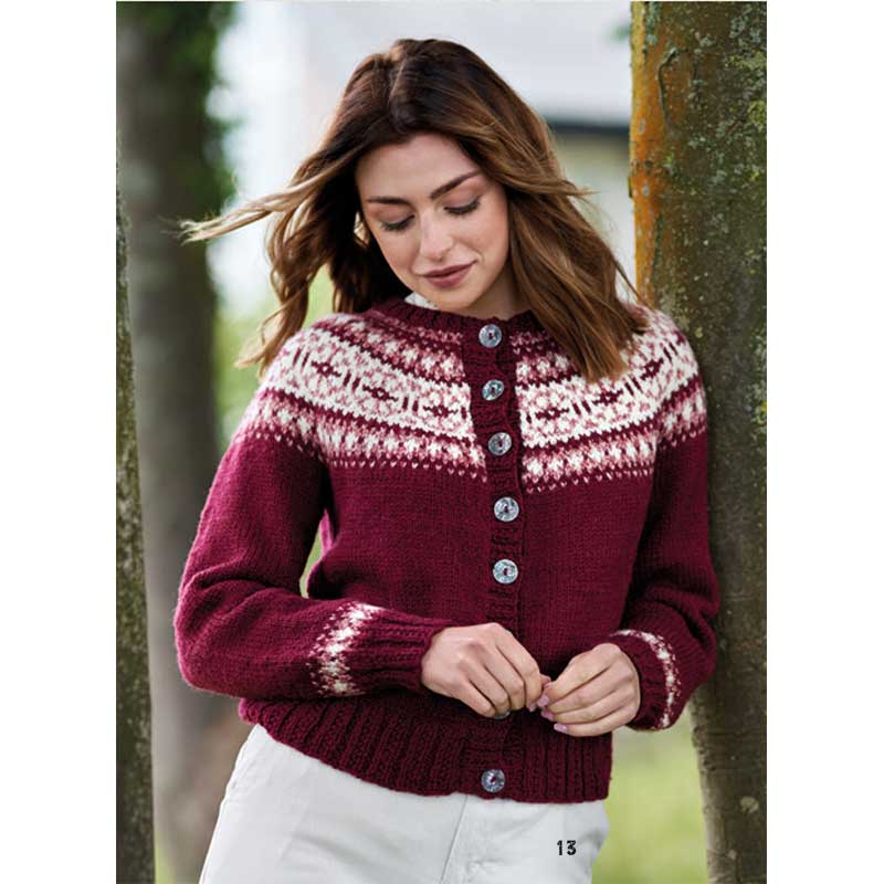 Ailsa Fair Isle Cardigan in West Yorkshire Spinners The Croft Aran - Digital Version DBP0081 - Image 3