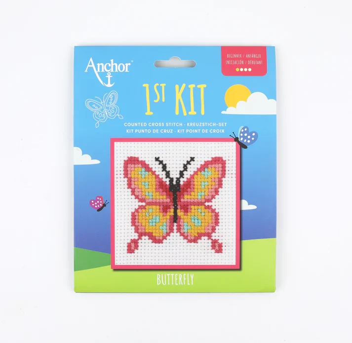 Anchor 1st Kit - Butterfly Counted Cross Stitch Kit - Image 3