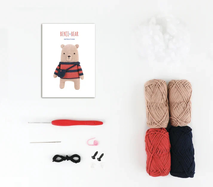 Anchor Crochet Kit - Amigurumi Benji The Bear - Image 2