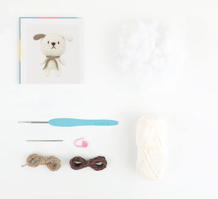Anchor Crochet Kit - Mini Amigurumi Daniel the Dog - Image 3