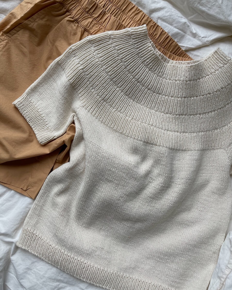 Anker Tee in 4ply yarn by PetiteKnit - Image 3