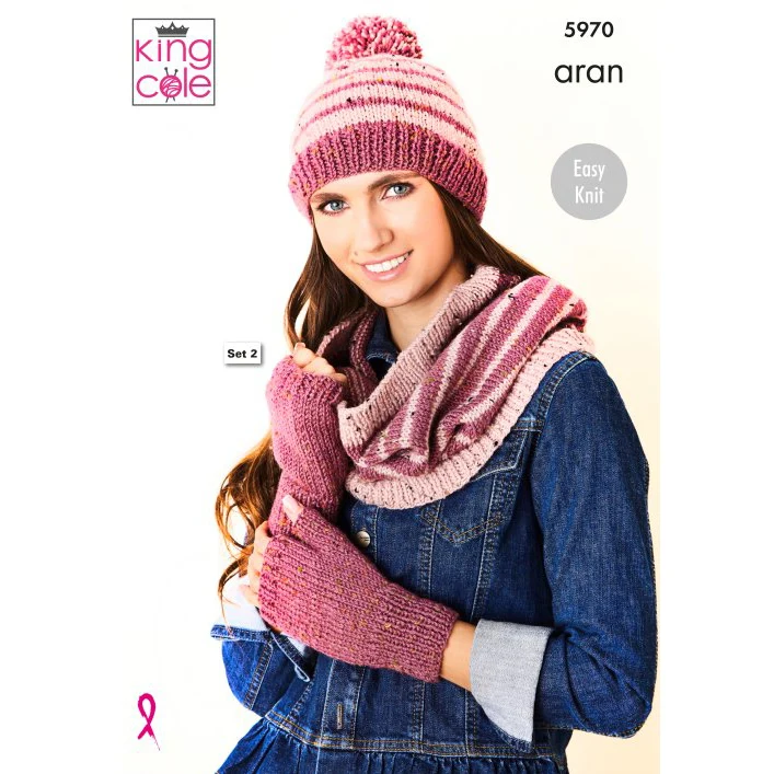 Aran Accessories: Knitted in King Cole Fashion Aran