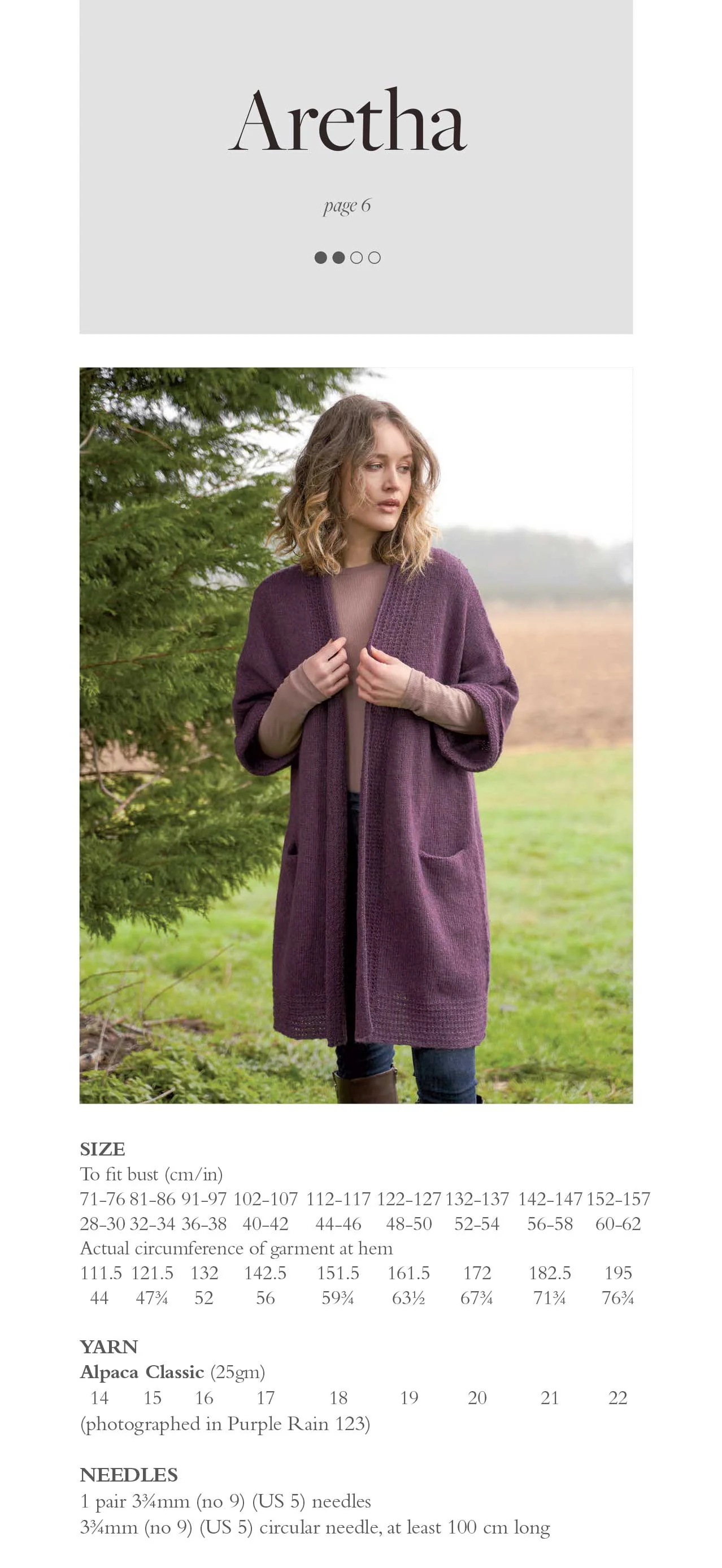 Aretha Cardigan in Rowan Alpaca Classic - Digital Version ZB328-00001 - Image 2