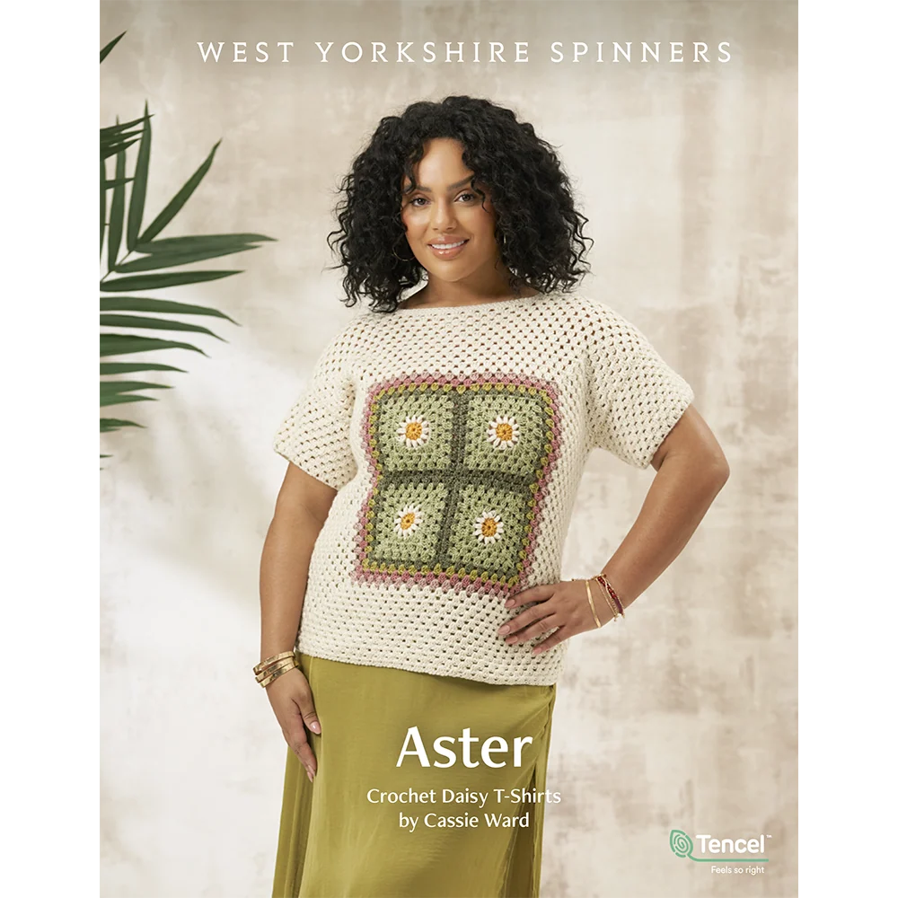 Aster Crochet Daisy T-Shirts in West Yorkshire Spinners Elements Dk - Digital Version DPB0277
