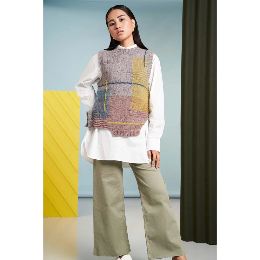 Asymmetry Tank in Rowan Felted Tweed Dk and Kidsilk Haze - Digital Version - Image 3