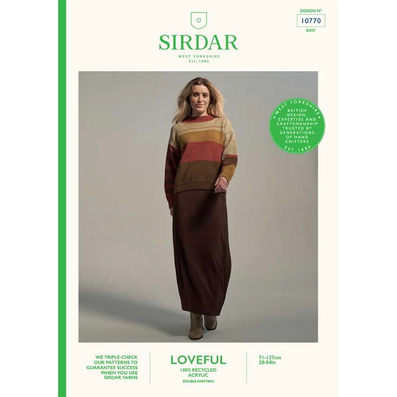 Atmosphere Sweater in Sirdar Loveful Dk 100% Recycled - Digital Version 10770