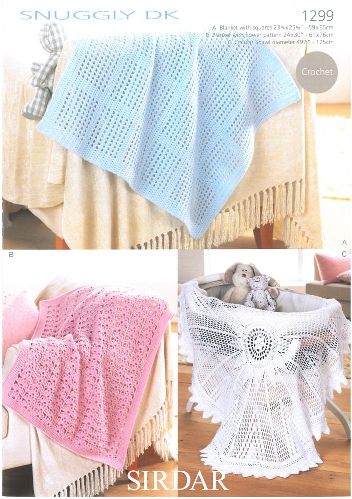Baby Blankets and Shawl in Sirdar Snuggly Dk