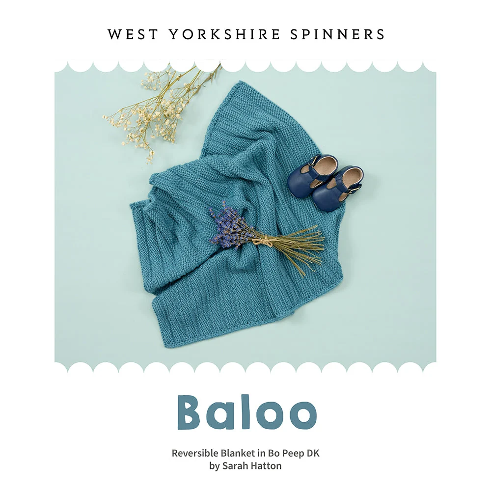 Baloo Reversible Blanket in West Yorkshire Spinners Bo Peep Dk - Digital Version WYS1000328