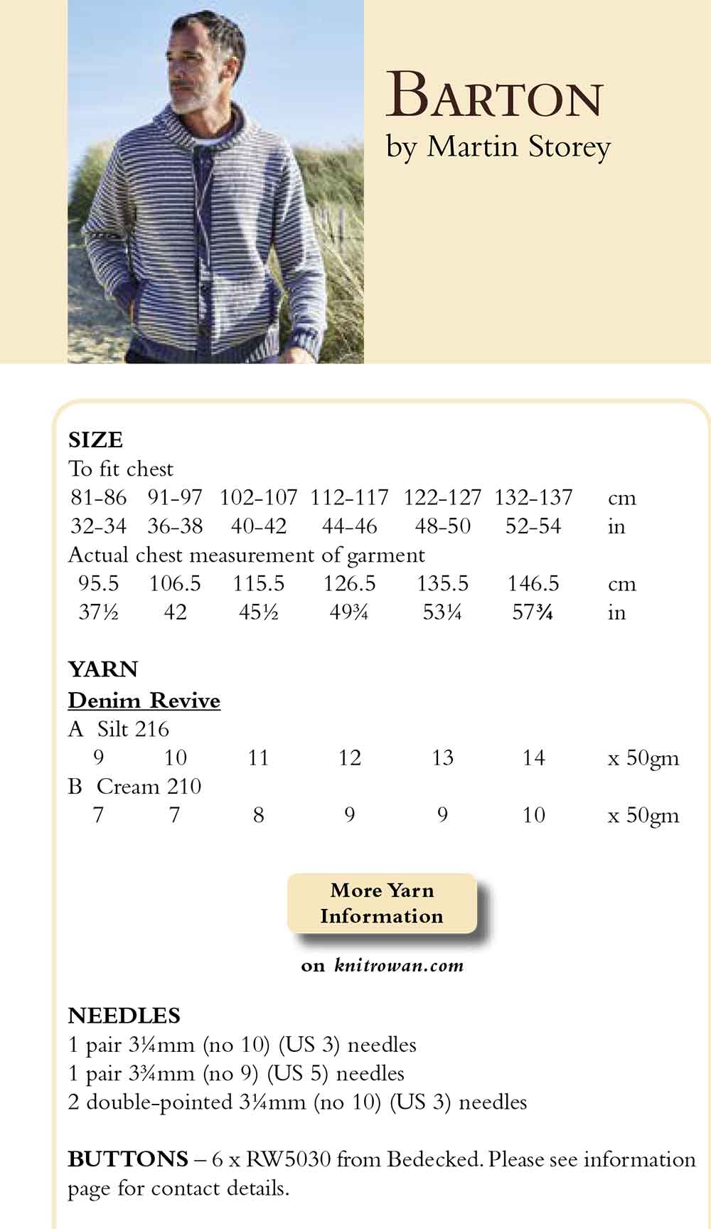 Barton Cardigan in Rowan Denim Revive - Digital Version - Image 2