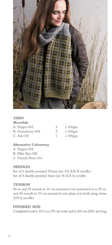 Bassett Scarf in Rowan Moordale - Digital Version - Image 3