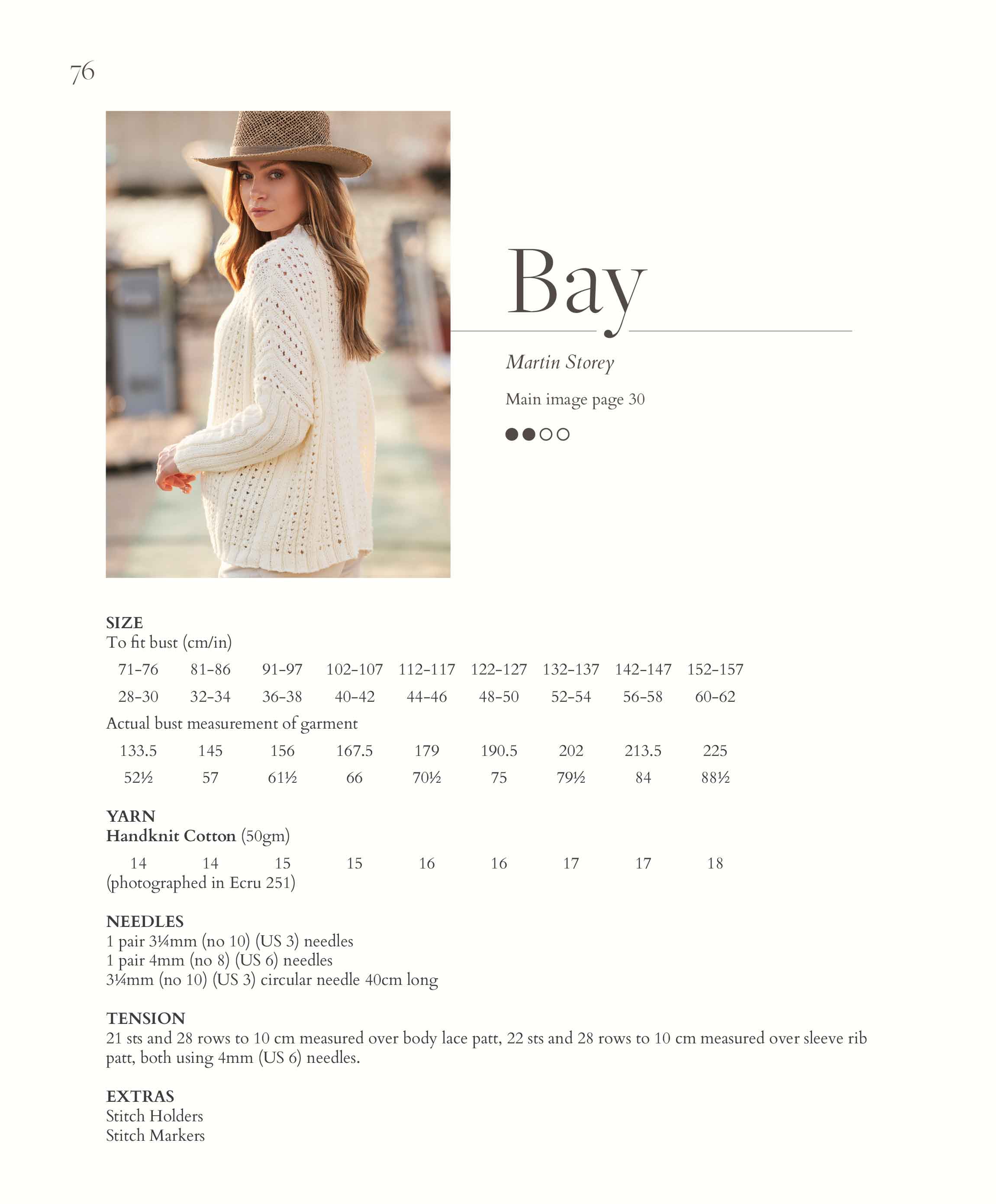 Bay Sweater in Rowan Handknit Cotton - Digital Version RM008-00002 - Image 2