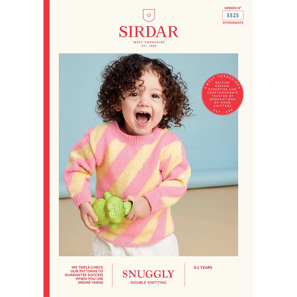 Beach Hut Stripe Sweater in Sirdar Snuggly Dk - Digital Version 5525