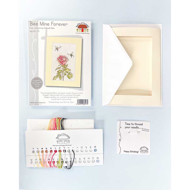 Bee Mine Forever - Bothy Threads Greeting Card Cross Stitch Kit - Image 2