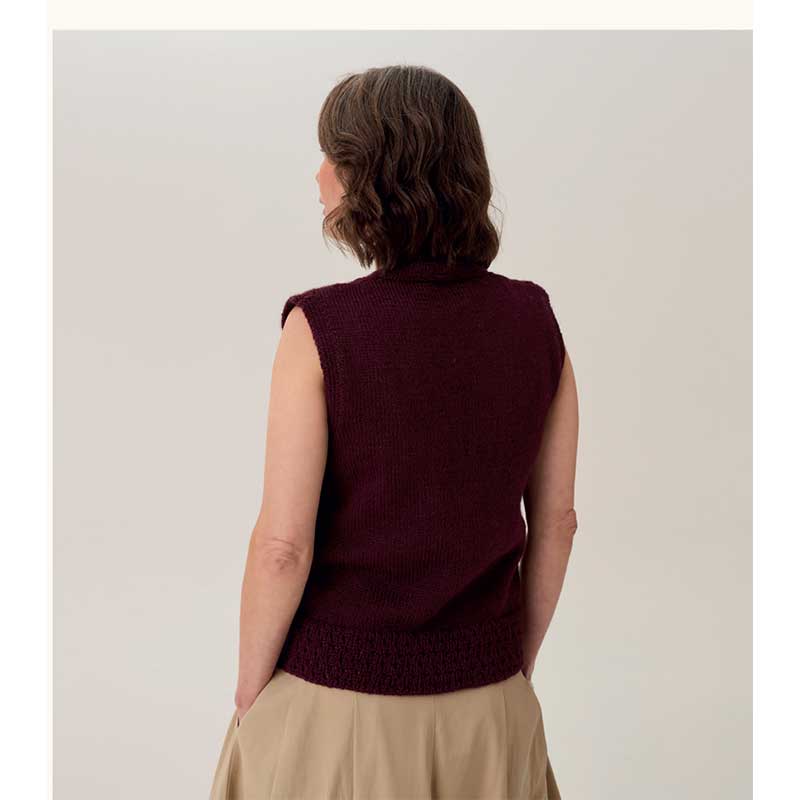 Beehive Rib Vest in Sirdar Loveful Bio Blend Dk - Digital Version 10917 - Image 3