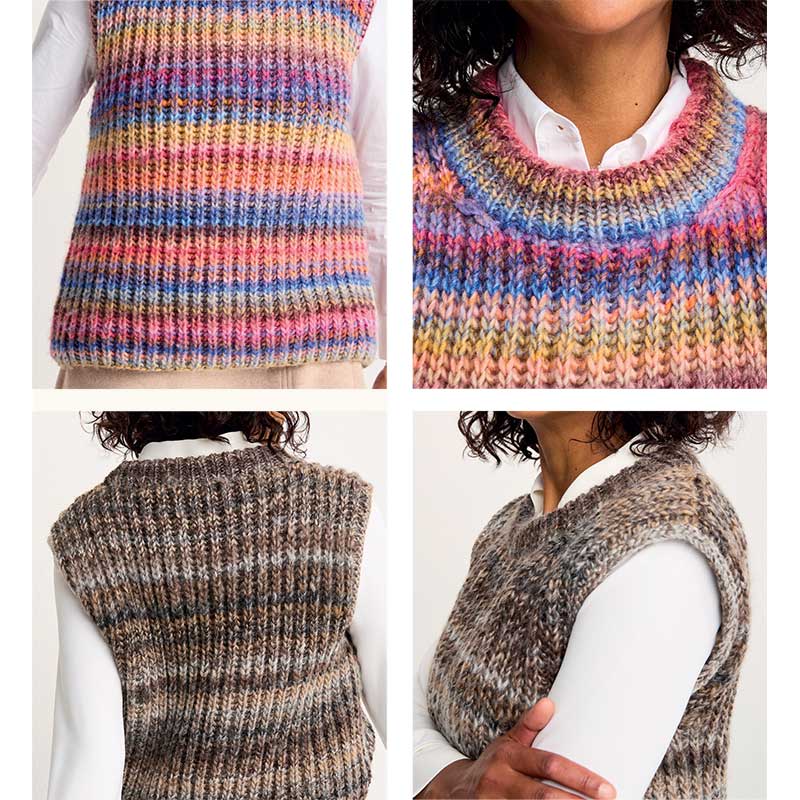Beneath The Surface Vest in Sirdar Jewelspun Chunky With Wool - Digital Version 10804 - Image 3