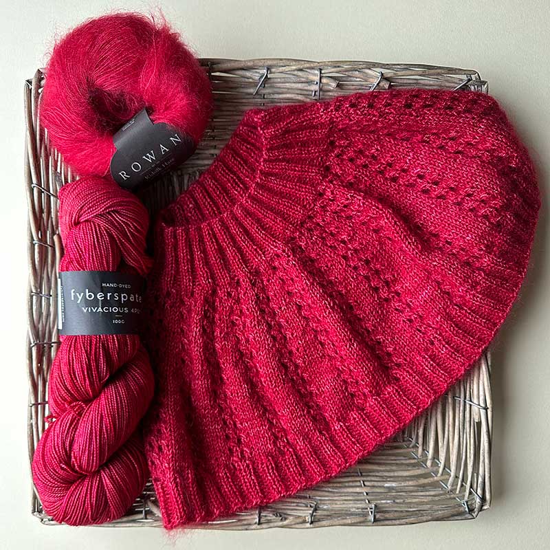 Betwixtmas 2024 Knitted Shoulder Cowl - Myrrh in Fyberspates Vivacious 4ply & Rowan Kidsilk Haze by Carol Meldrum - Image 3
