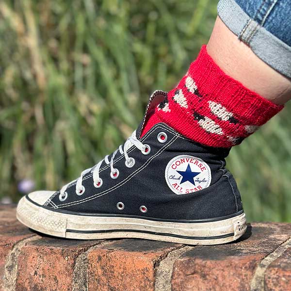 Black Sheep Ruby Socks in WYS Signature 4ply by Winwick Mum - Image 2