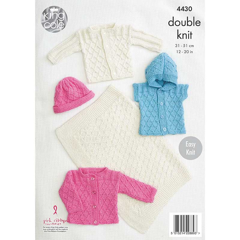 Blanket, Jackets, Gilet and Hat in King Cole Cottonsoft Dk - Digital Version 4430 - Image 3