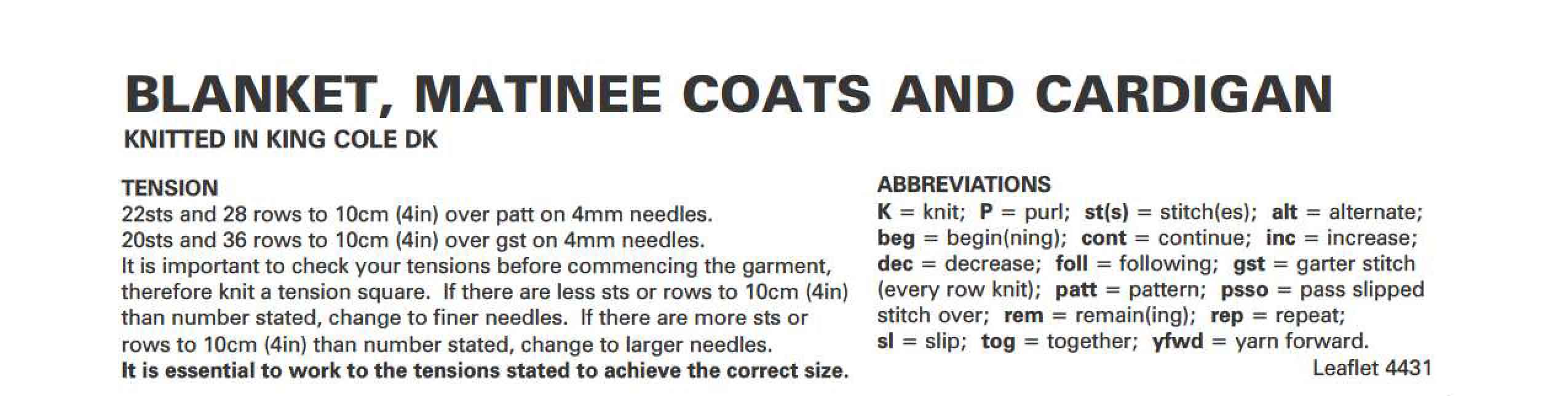 Blanket, Matinee Coats and Cardigan in King Cole Cottonsoft Dk - Digital Version 4431 - Image 2