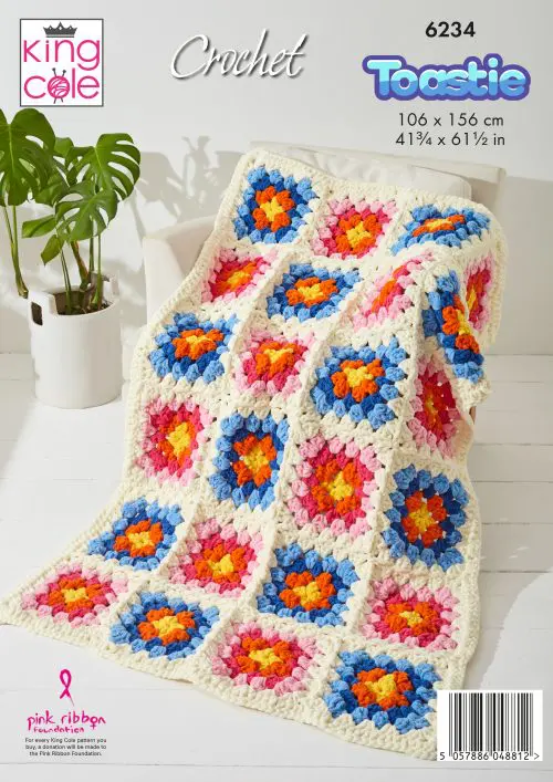Blankets Crocheted in King Cole Warm & Toastie - Digital Version 6234 - Image 3
