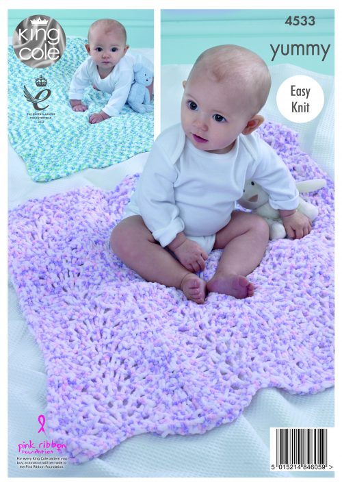 Blankets Knitted in King Cole Yummy - Digital Version 4533 - Image 3