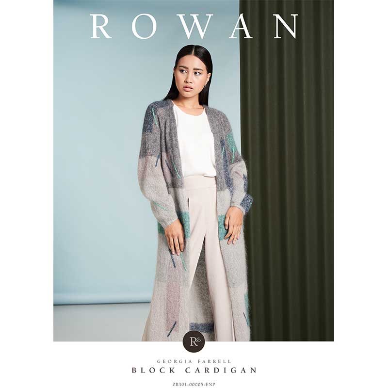 Block Cardigan in Rowan Felted Tweed Dk and Kidsilk Haze - Digital Version