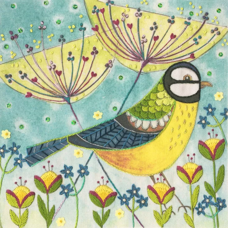Flights of Fancy Blue Tit - Bothy Threads Embroidery Kit