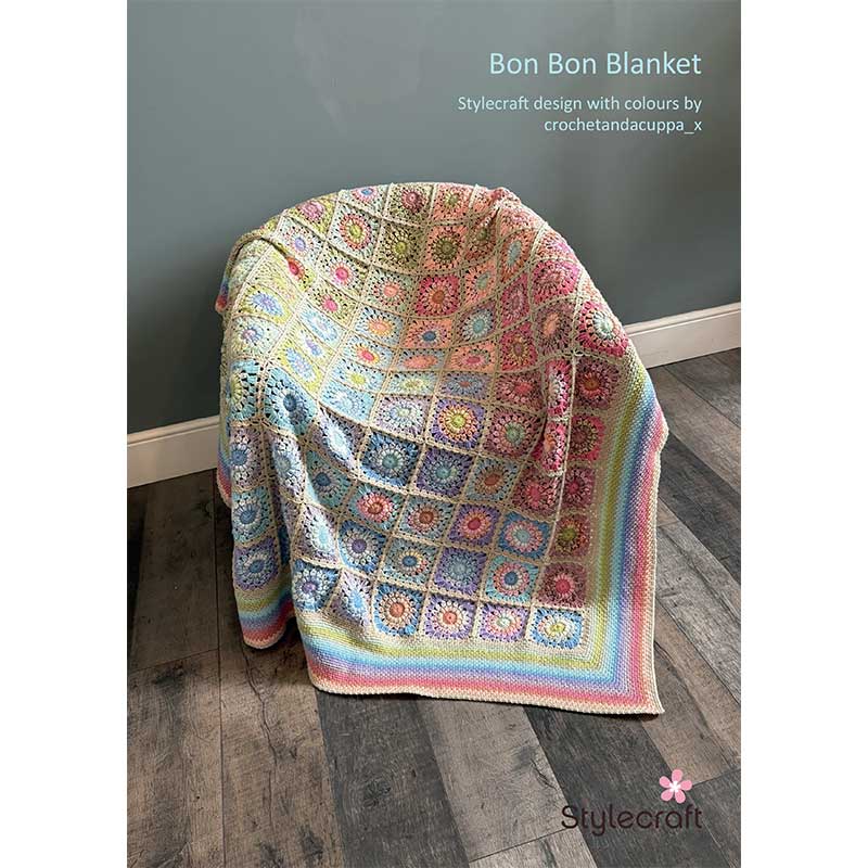 Bon Bon Blanket Stylecraft Special Dk and Colour Burst Dk by Crochetandacuppa_x - Digital Version 262