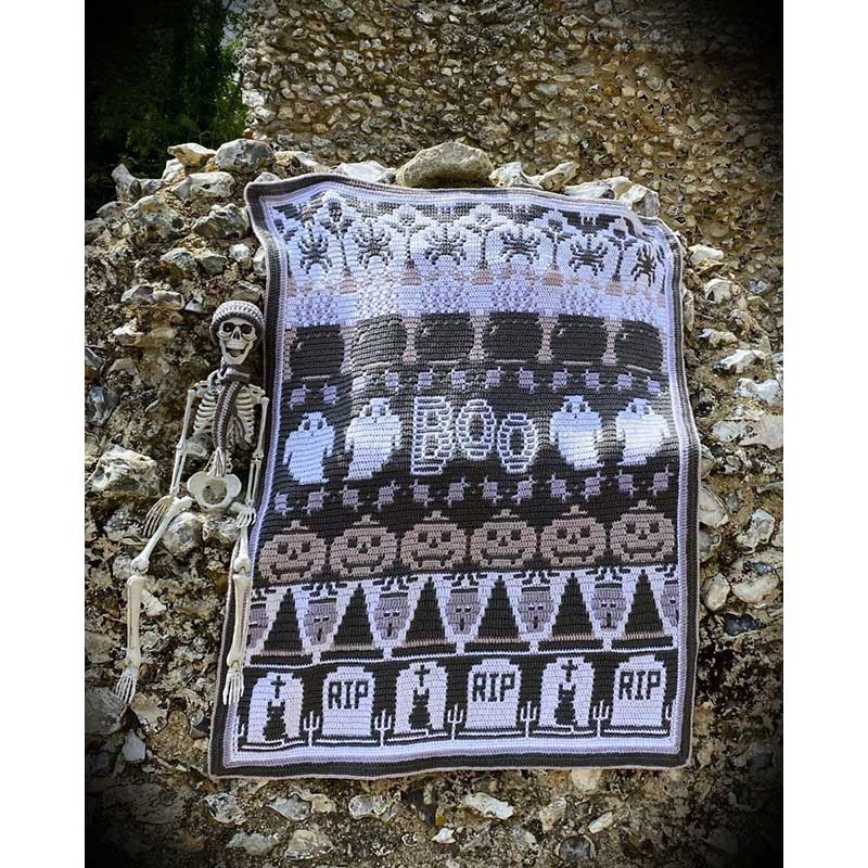BOO! Blanket CAL - Ghostly in Stylecraft Special Dk - by Rosina Plane