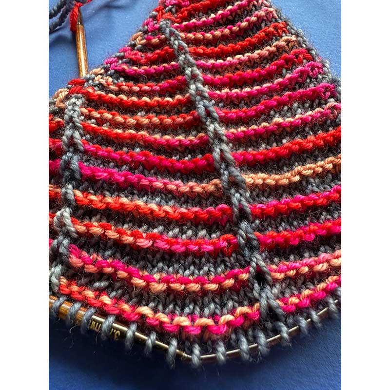 Botanic Shawl by Stephen West - Pack in Fyberspates Vivacious 4ply and KnitPro Terra - Image 2