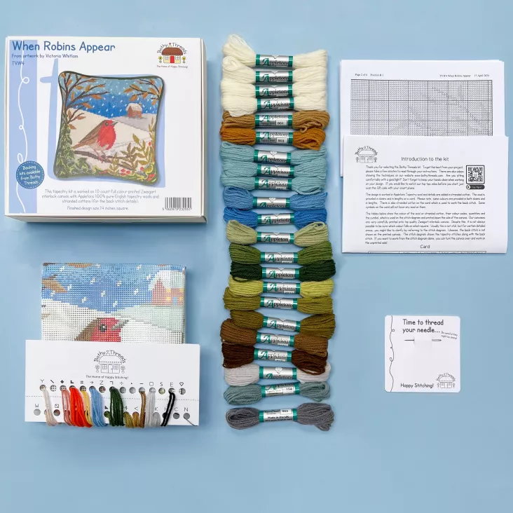 Bothy Threads Tapestry Kit- When Robins Appear - Image 2