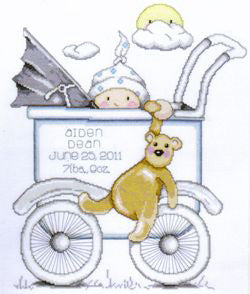 Boy Baby Buggy Sampler