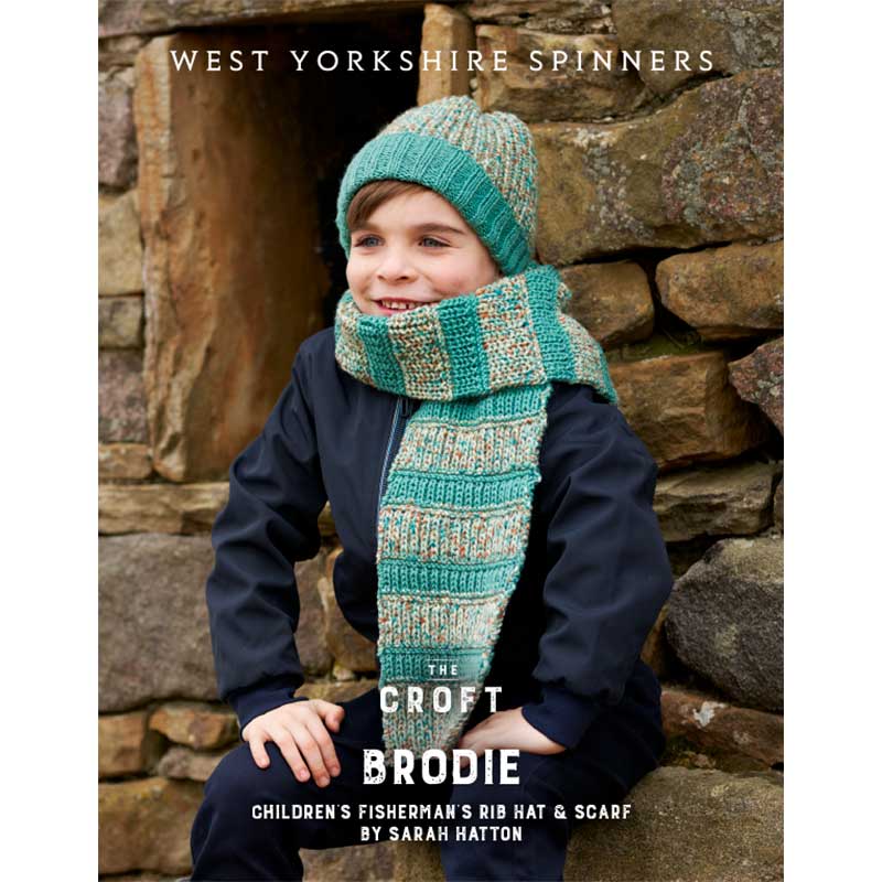 Brodie Hat & Scarf in West Yorkshire Spinners The Croft Dk - Digital Version WYS1000270