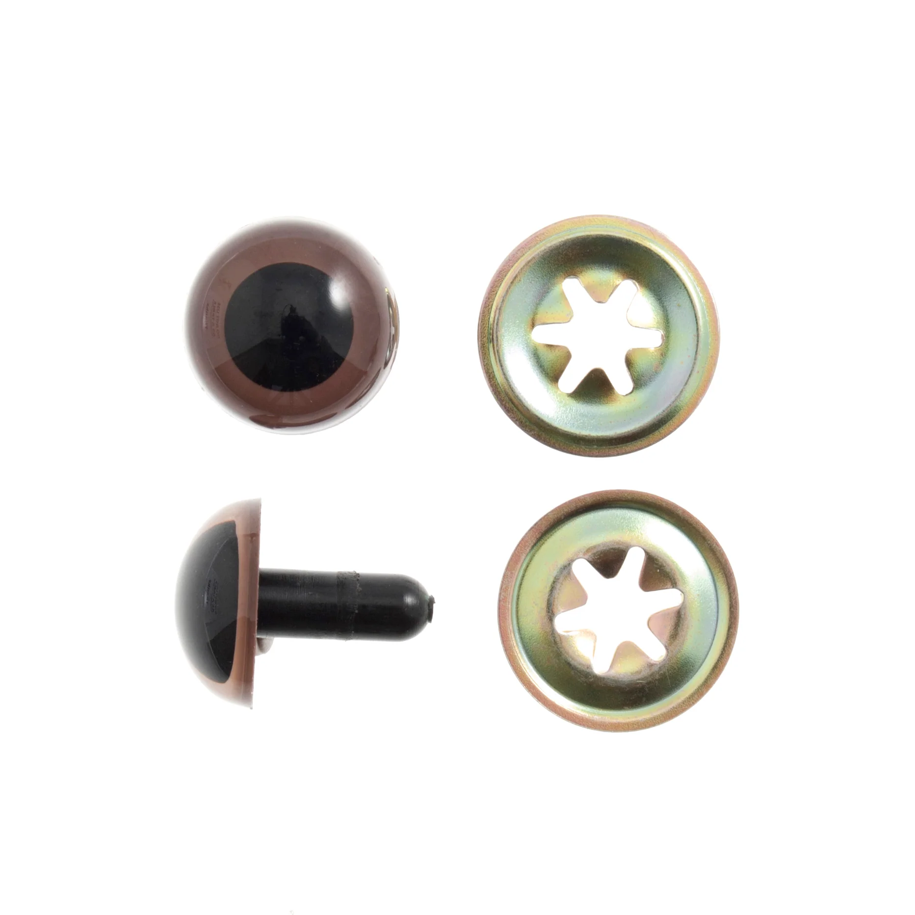 Brown Eyes - 10mm (6 Pack)
