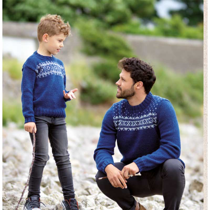 Bryce Fair Isle Band Sweater in West Yorkshire Spinners The Croft Aran - Digital Version DBP0070 - Image 3