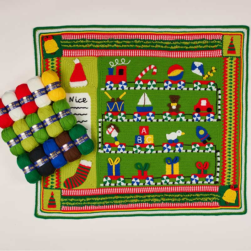 Santa's Workshop Blanket CAL in Hayfield Bonus Dk by Catherine Crochets - Image 3