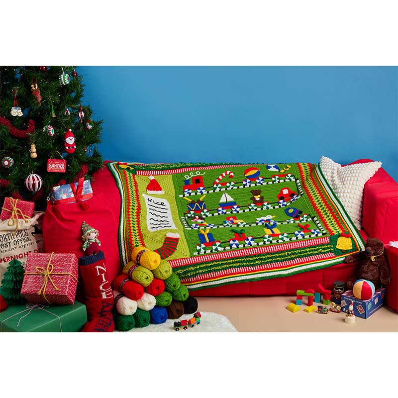 Santa's Workshop Blanket CAL in Hayfield Bonus Dk by Catherine Crochets - Image 5