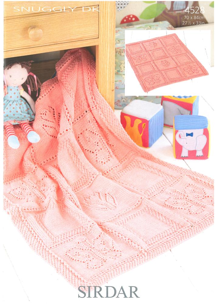 Butterfly and Flower Blanket in Sirdar Snuggly DK