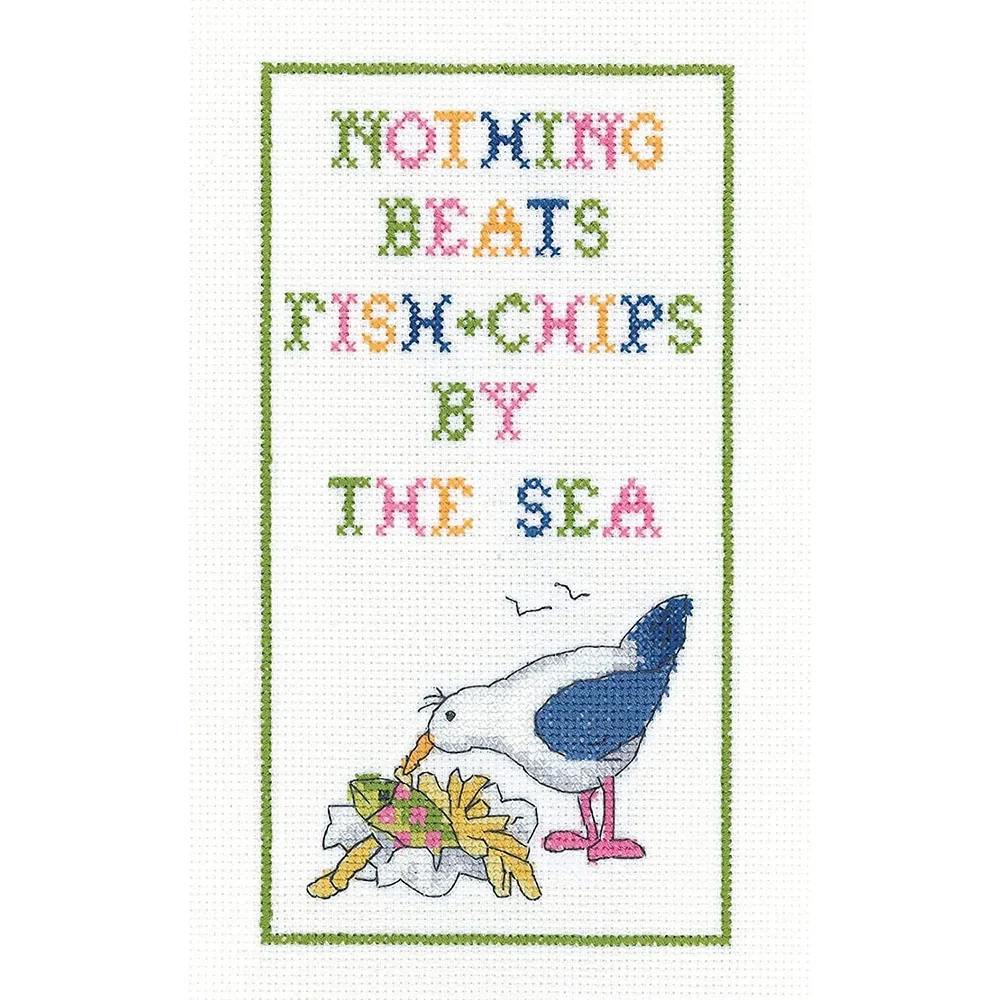 By The Sea - Heritage Crafts Cross Stitch Kit