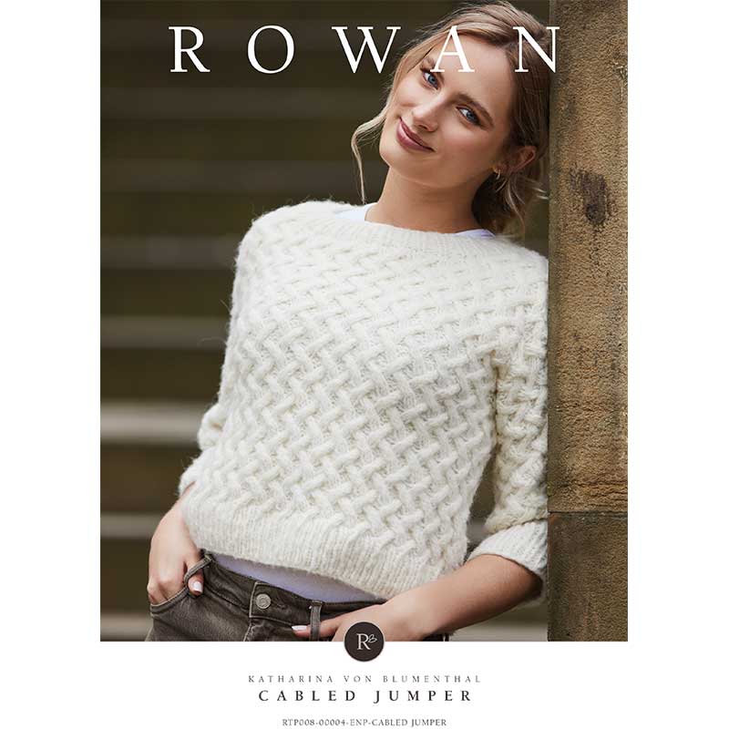 Cabled Jumper in Rowan Brushed Fleece - Digital Version RTP008-00004
