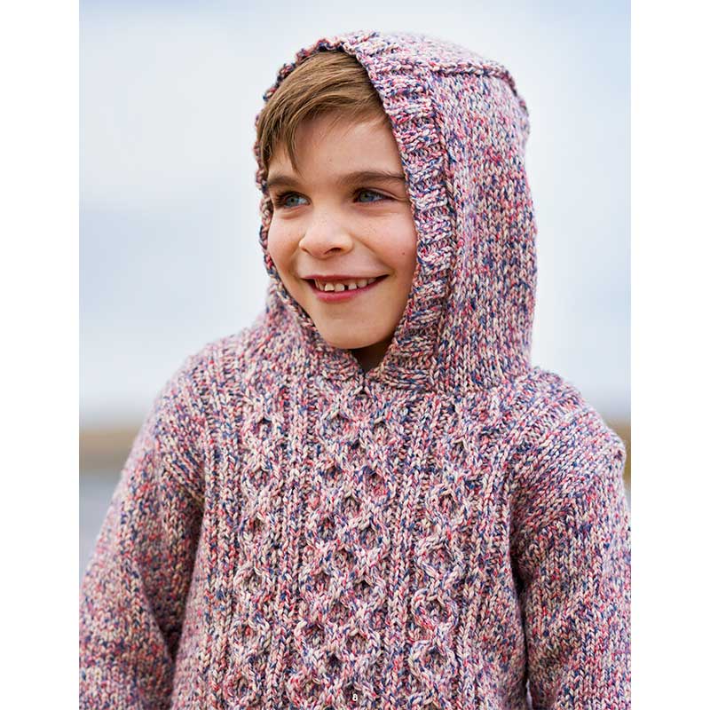 Cameron Childrens Cabled Jumper and Hoody in West Yorkshire Spinners The Croft Aran - Digital Version DBP0286 - Image 3