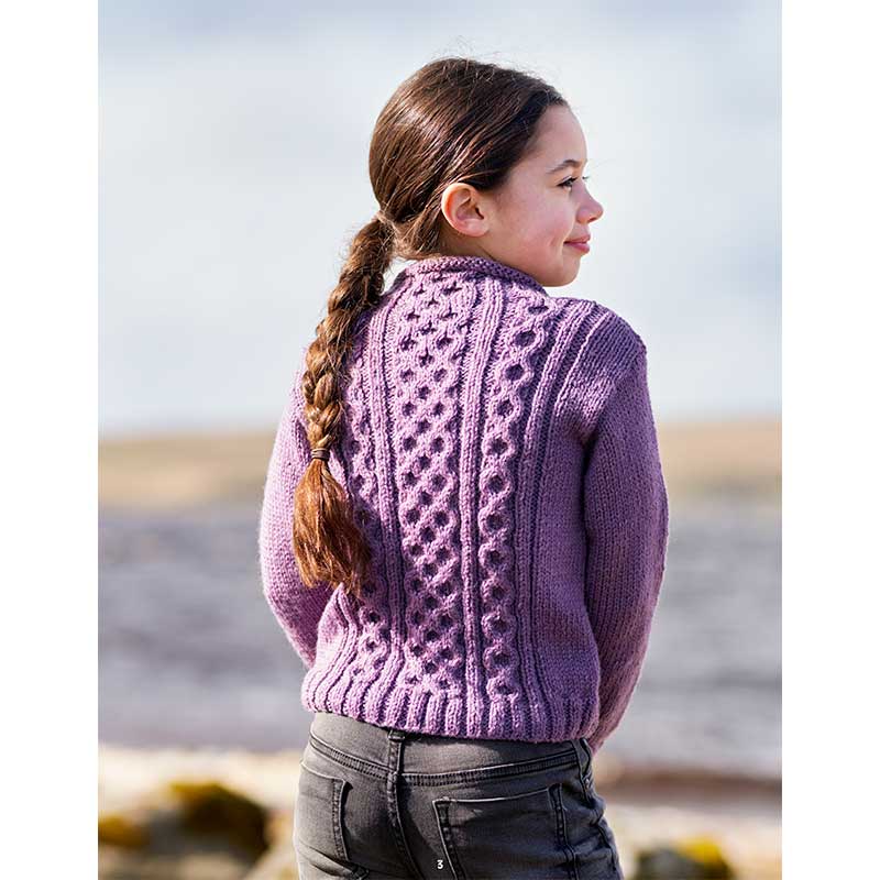 Cameron Childrens Cabled Jumper and Hoody in West Yorkshire Spinners The Croft Aran - Digital Version DBP0286 - Image 4