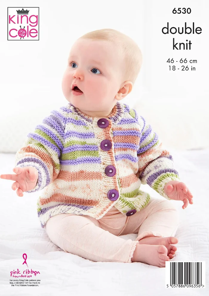 Cardigan and Hat Knitted in King Cole Cherished DK - Image 3