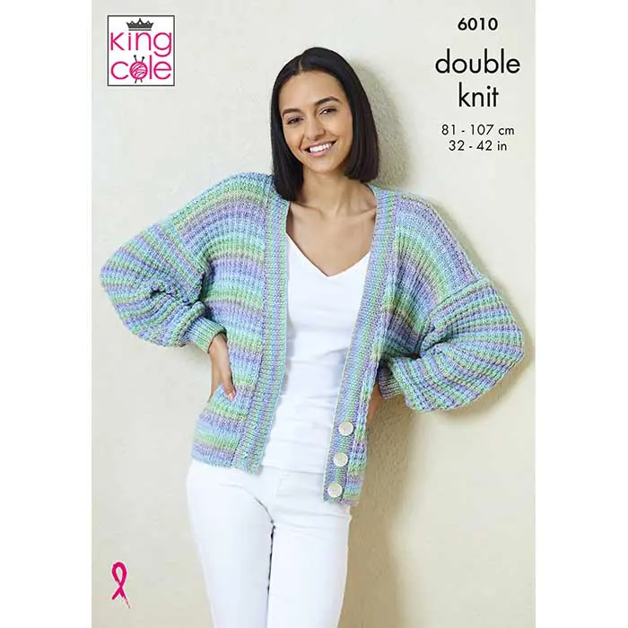 Cardigan and Sweater in King Cole Beaches Dk