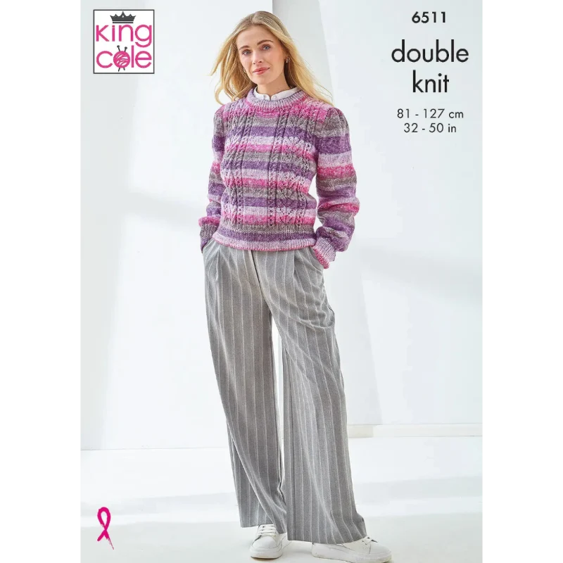 Cardigan and Sweater in King Cole Bramble DK